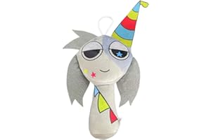 Super JAKES Sprunki Plush, Sprunki Game Plush Toys,Soft Stuffed Animal Pillow Figure Doll Christmas Birthday Gifts for Adult Kids (Gray-C)