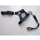  Homiki Correa Arnés para Adiestramiento de Perros Collar de Cabeza Boca Cuello Colores para Perros Grandes Pequeños (43-58CM, negro)