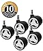 Produktbild Heyne STABIL 5X Hartbodenrollen Race - Lauffläche Schwarz - 10 mm / 60 mm