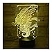 Produktbild Seahorse Nachtlicht Illusion Lampe Nachttischlampe, 7 Farben ändern Touch-Schalter Schreibtisch Dekoration Lampen Geburtstag Weihnachtsgeschenk mit Acryl Flat & ABS Base & USB-Kabel