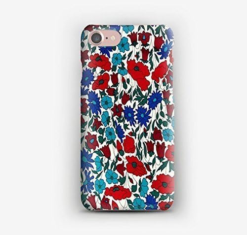 iPhone case 7, 7+, 6S, 6, 6S+, 6+, 5C, 5, 5S, 5SE, 4S, 4 Liberty Poppy and Daisy