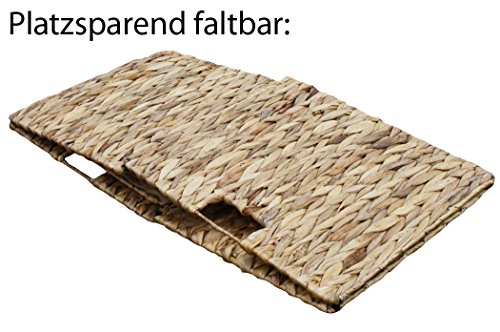 KMH®, Extra grosse Korb-Box aus geflochtener Wasserhyazinthe (#204040) - 3