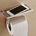 Produktbild Toilettenpapierhalter, Wandmontage, für Badezimmer, Edelstahl, mit Smartphone-Ablage (HG0051)