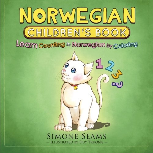 Norwegian Children's Book: Learn Counting in Norwegian by Coloring