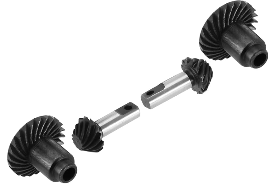 INJORA 24T/12T Alloy Steel Helical Gear Set for 1/18 TRX4M Front Rear Axles,2pcs