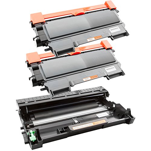PlatinumSerie® Set Trommel & 2 Toner XXL Schwarz kompatibel für Brother DR-2200 & TN-2220 3.000 Seiten je Toner 12.000 Seiten je Trommel - 2