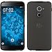 Produktbild PhoneNatic Case für BlackBerry DTEK60 Hülle Silikon grau transparent Cover DTEK60 Tasche + 2 Schutzfolien