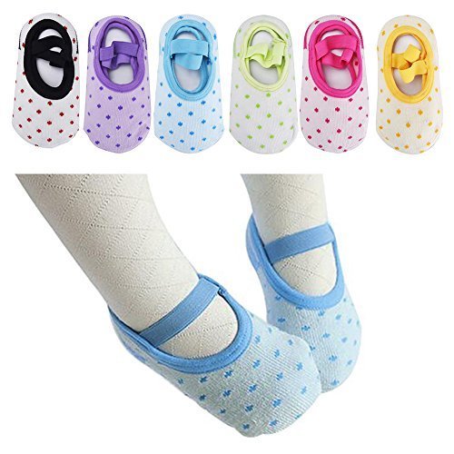 Baby 6 Pairs Anti-slip Foot Socks for 8 - 36 Months Infants and Toddlers