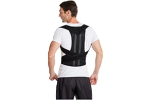 Prodirect.fr Correcteur de Posture Dos – Redresse-Dos Ergonomique pour Homme/Femme – Support Réglable pour Dos Droit – Soulage Douleurs – Idéal Travail, Sport, Bureau – Vendeur Français