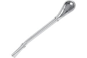 Fyearfly Yerba Mate Bombilla łyżki do słomek ze stali nierdzewnej, wielokrotnego użytku, metalowe słomki do smoothie