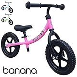 Banana Bike LT - Vélo Draisienne Léger Sans Pédale pour Enfants - 2, 3 et 4 Ans (Rose)