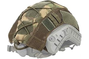 TACTICAL AREA Set di Protezioni per Casco Airsoft Hunting Multicam per Casco Ops-Core PJ/BJ/MH