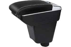 JINSENTGG Auto Bracciolo Compatibile con Renault Clio 4 IV 2012-2019 Scatola Portaoggetti per Bracciolo Console Centrale Poggiabraccio Braccio vano Portaogget Doppio Strato con 7 porte di USB