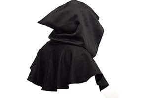 DaMohony Poncho medieval con capucha para Halloween, disfraz de cosplay para hombres y mujeres