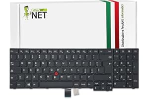 new net ® Keyboards - Tastiera Italiana Compatibile con Notebook Lenovo Thinkpad E550 E555 E560 E565 E550C[ con Frame - Layout ITA ]