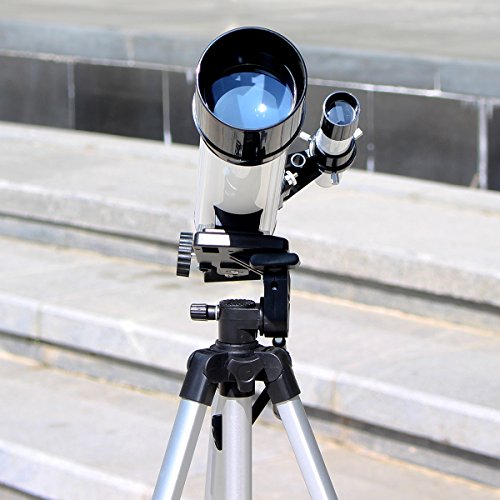 Svbony SV-25 Telescopio Rifrattore 420/60mm Adatto per Bambini o Appassionati di Astronomi con Adattatore per Installare il Smartphone (Bianco)