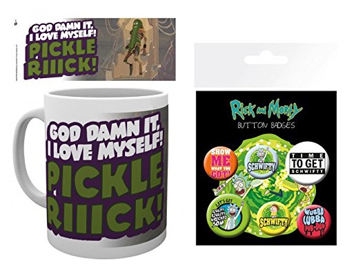 Set: Rick Y Morty, Cita, Pickle Rick, Rickinillo Con Disfraz De Rata T