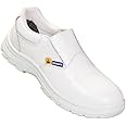 NEOSAFE ESD Safety Shoes with Fibre-Toe, Washable and Best Suitable for Food Workshop, Pharmaceutical Industry and OT, Animal Free Microfibre Upper, White