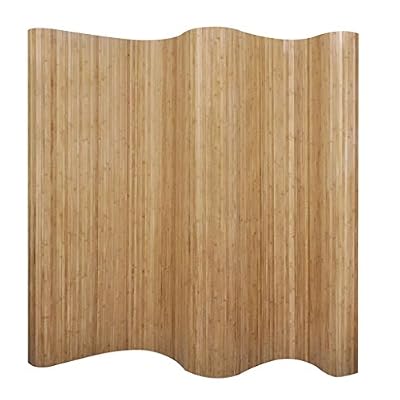 vidaXL Paravent Partition en bambou naturel Séparateur de pièce cloison amovible