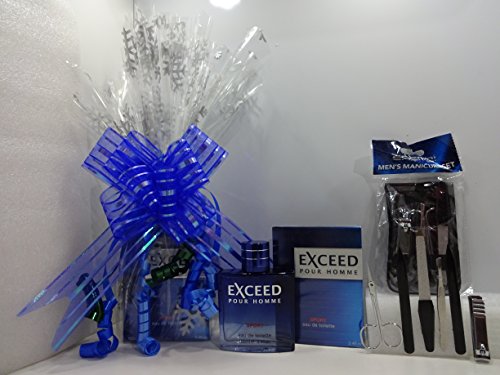 Clearance Perfume Gift Hamper For Him ~ Exceed 100ml EDT + Manicure Set Gift Hamper ~ Gift Wrapped