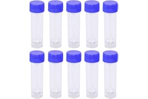 iplusmile 10pcs 25-30ml Tasses de prélèvement d'échantillons stériles avec couvercles, Contenant d'échantillon d'urine à Usage médical de Laboratoire