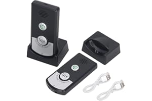 Lotvic Interphone sans Fil, Système D'Interphone sans Fil à 2 Voies pour la Maison, Unité De Système De Sonnette D'interphone, pour Maison, Bureau, Personnes âgées