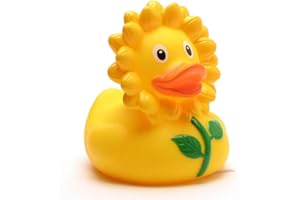 DUCKSHOP Kaczka kąpielowa słonecznik I piszcząca kaczka I L: 7,5 cm