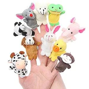 Asian Hobby Crafts Animal Finger Puppet (Pack of 10)