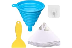 Youmile - 70 szt. jednorazowych filtrów do malowania 100 mikronów do drukarki 3D żywica ze składanym lejkem