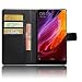 Produktbild MaxKu Xiaomi Mi MIX 2 Hülle, Premium PU Leder Mappen Kasten für Xiaomi Mi MIX 2 Smartphone, Schwarz