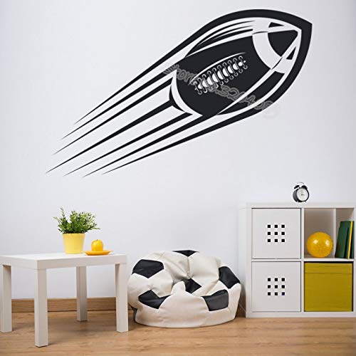 Preisvergleich Produktbild American Football Sport Hobbys Wandaufkleber fußball in bewegung Abnehmbare Kinderzimmer Aufkleber Dekor GYM wandbild tapete 66 * 42 CM