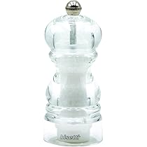 Bisetti 6443 Macinasale In Acrilico Trasparente - Fatto In Italia, 5.5 X 5.5 X 13 Cm, Design Moderno - 4