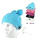 Produktbild Bluetooth Mütze , Winter Hut mit Bluetooth Kopfhörer, und eingebaute Akku - Kompatibel mit Smartphones, Handys, Tablets, iPhone, iPad, Laptops (blau)