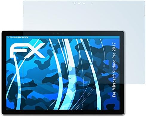 atFoliX Screen Protection Film compatible with Microsoft Surface Pro 2017 Screen Protector, ultra-clear FX Protective Film (2X)