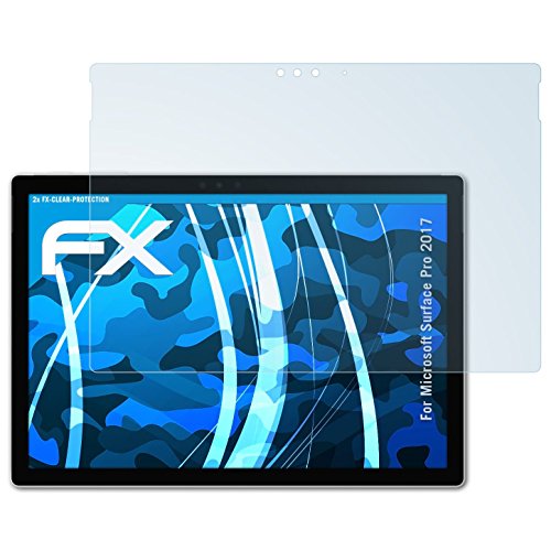 atFoliX Screen Protection Film compatible with Microsoft Surface Pro 2017 Screen Protector, ultra-clear FX Protective Film (2X)