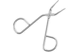 XUMIN 1 Pcs Argent En Acier Inoxydable Professionnel Ciseaux En Forme De Sourcils Pince À Épiler Nez Remover Cheveux Plat Astuce Sourcil Clip Groomer Tondeuse pour la formation de sourcils