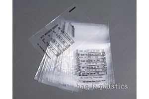 Bag It Plastics Money/Coin Bags - Pack of 150 Durable Plastic Money Bag's for Coins, Cash & Notes - Secure Bank Bags for Banking UK, Cash Handling, and Coin-Sorting