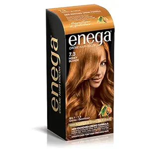 Prem Green Enega No Ammonia Cream Formula Hair Color with Argan Oil (Dark Brown)