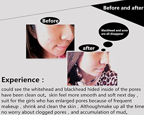 Mabox blackhead remover,Tearing style Deep Cleansing purifying peel off,acne treatment,black mud face mask(60g) - 8