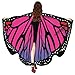 Produktbild VEMOW Heißer Verkauf Damen Cosplay Party 168 * 135 CM Schmetterlingsflügel Schal Schals Damen Nymphe Pixie Poncho karneval Kostüm Zubehör(X1-Hot pink, 168 * 135CM)