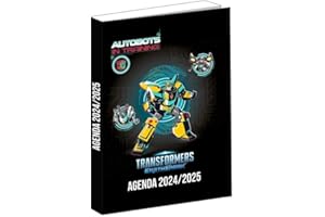 Bagtrotter – Agenda escolar diaria Transformers – Dimensiones: 12 x 17 cm – Agosto 2024 a 2025
