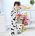 Arrowhunt Baby Cute Cow Outfits Warm Fleece Velvet Rompers Black 9-12M