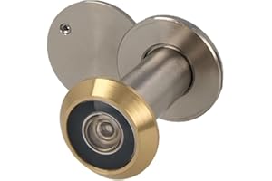 Amig - Judas Optique Super Angle pour Sécurité Porte | Laiton Durable, Installation Facile | Vision Large, Design Élégant | Or, Chrome Mat, Métal