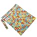 Waterproof Reusable Baby Cloth Diaper Bag Double Zipper Colorful Circles Pattern