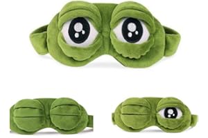 Apanphy® Augenmaske, Flusen Karikatur Frosch Schlafen Lustige Neuheit Augen Abdeckung Eyeshade Reise Maske (Grün)