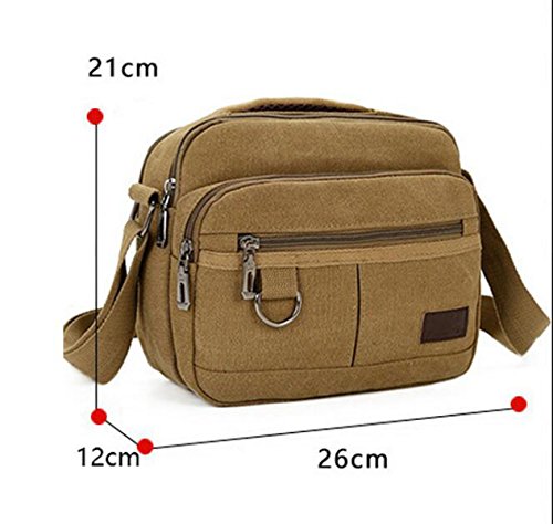 Mann-Segeltuchbeutel-Schulterbeutel-Diagonalpaket Multifunktionale Im Freienfreizeitbeutel Brown1