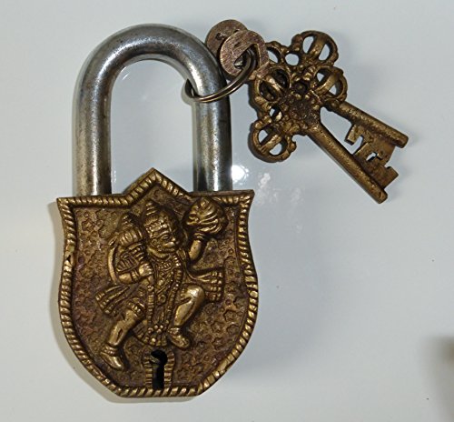 Unravel India Hanuman Brass Lock