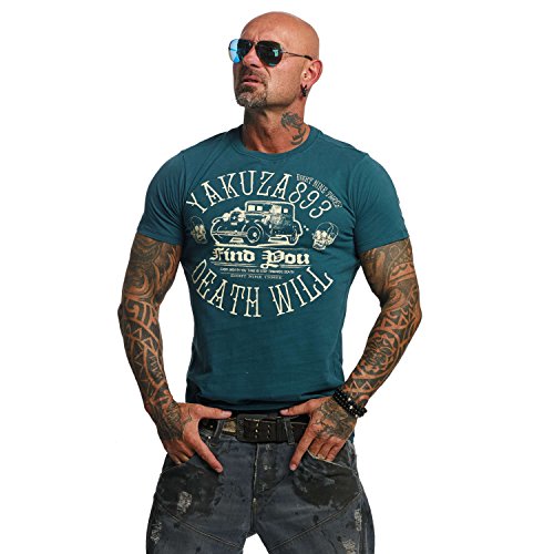 Yakuza Original Herren Death Will Find You T-Shirt Yakuza Original Herren Death Will Find You T-Shirt