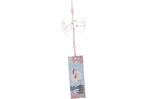 Homoyoyo Carillon Furin en Verre Suspendu - Décoration Murale De Ventille Japonaise pour Jardin - Patio Et Fenêtre Souvenir Évoquant La Nature Fait Main d'anniversaire
