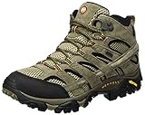 Tipo de tacón: Plano Merrell Moab 2 Leather Mid GTX, Botas de Senderismo para Hombre, Marrón (Pecan), 43 EU